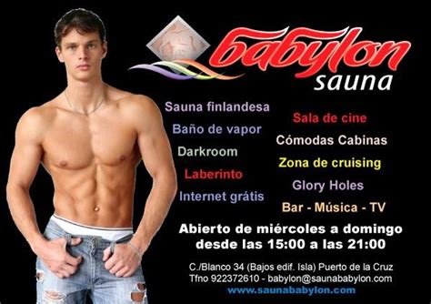 gay sauna puerto de la cruz|SAUNA BABYLON PUERTO DE LA CRUZ